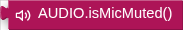 AUDIO.isMicMuted()