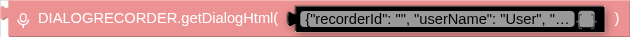 DIALOGRECORDER.getDialogHtml( )