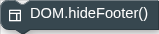 DOM.hideFooter()