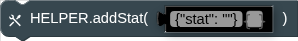 HELPER.addStat( )