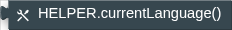 HELPER.currentLanguage()