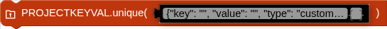 PROJECTKEYVAL.unique( )