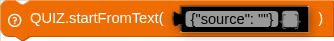 QUIZ.startFromText( )