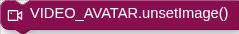 VIDEO_AVATAR.unsetImage()