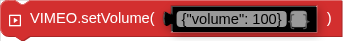 VIMEO.setVolume( )