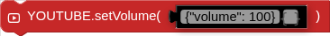 YOUTUBE.setVolume( )