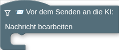 📨 Vor dem Senden an die KI: Nachricht bearbeiten