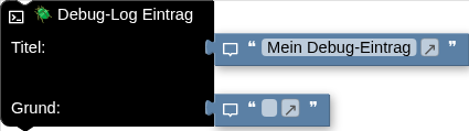 🪲 Debug-Log Eintrag Titel: Grund: