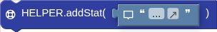 HELPER.addStat( )