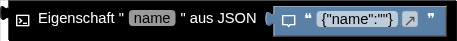 Eigenschaft " " aus JSON