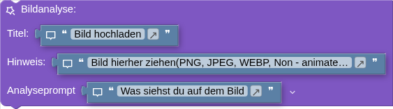 Bildanalyse: Titel: Hinweis: Analyseprompt
