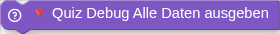 🔻 Quiz Debug Alle Daten ausgeben
