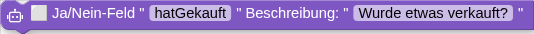 ⬜ Ja/Nein-Feld " " Beschreibung: " "