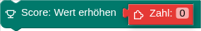 Score: Wert erhöhen