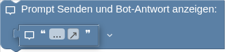 Prompt Senden und Bot-Antwort anzeigen: ㅤㅤ