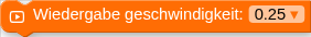 Wiedergabe geschwindigkeit: